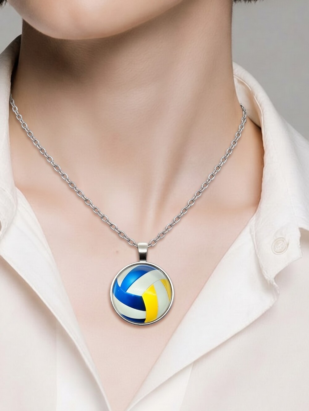 Beach Volleyball Pendant Coach Team Mom Athlete Senior Gift Sand Court Jewelry
